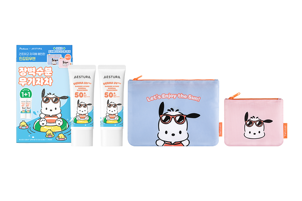 Pochacco x Derma UV365 장벽수분무기자차 선크림