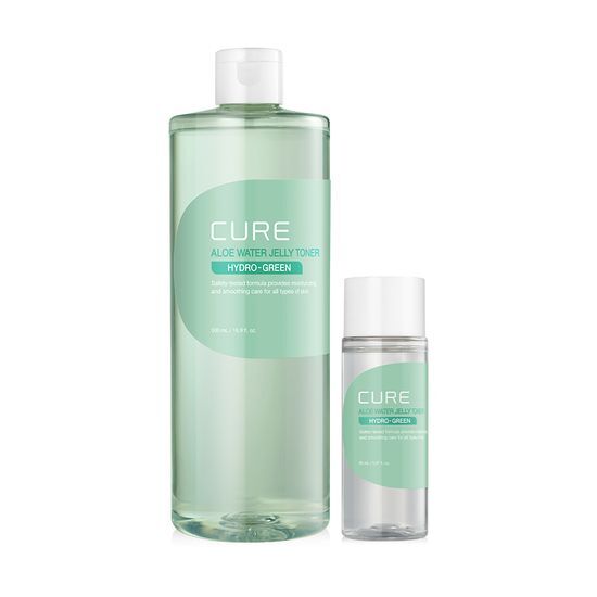 큐어 알로에 워터 젤리토너 기획세트 500ml+50ml