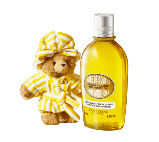 [카카오 단독] 아몬드 샤워오일 250ml & 아망이 키링 기프트